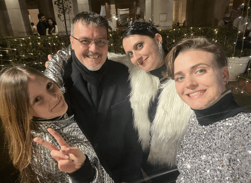 Nadiya and her family in India today